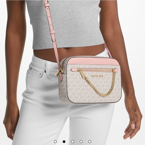 Michael Kors Jet Set Logo Crossbody - Picture 2 of 13